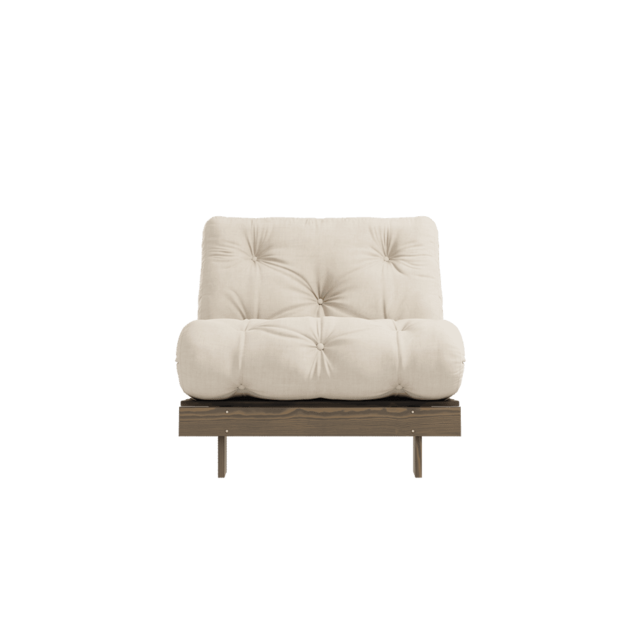 Karup Design Roots 90 (dormir) sillón marrón algarrobo/beige - 123106747090