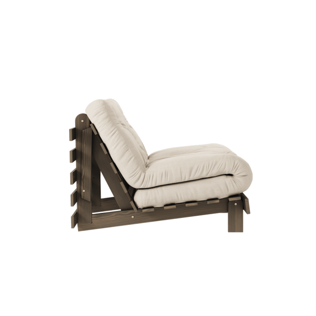 Karup Design Roots 90 (dormir) sillón marrón algarrobo/beige - 123106747090