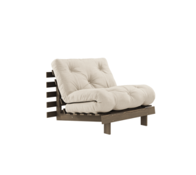 Karup Design Fauteuil Roots 90 (couchage) marron caroube/beige Karup Design Fauteuil Roots 90 (couchage) marron caroube/beige