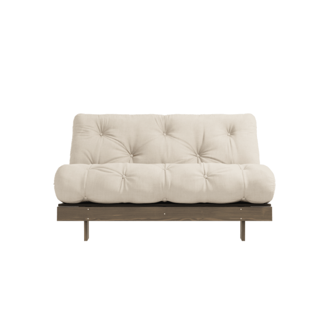 Karup Design Roots 140 (dormir) sofá marrón algarrobo/beige - 123106747140