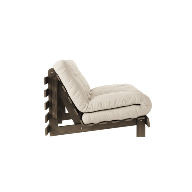 Karup Design Canapé Roots 140 (couchage) marron caroube/beige - 123106747140