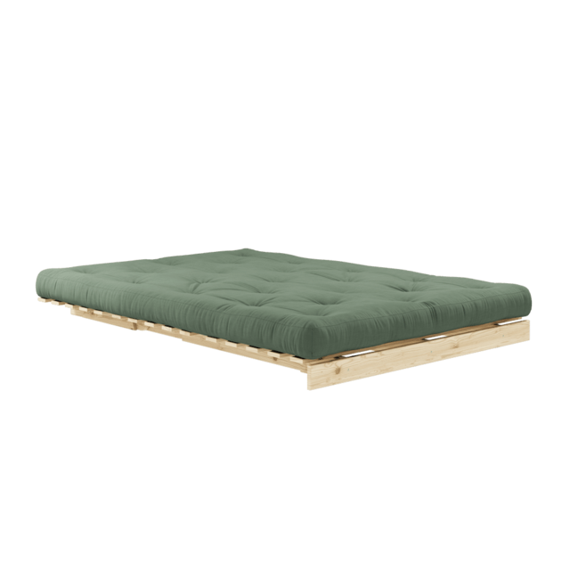 Karup Design Canapé Roots 140 (couchage) écru/vert olive - 123100756140