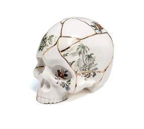 Seletti Oggetto decorativo teschio Kintsugi