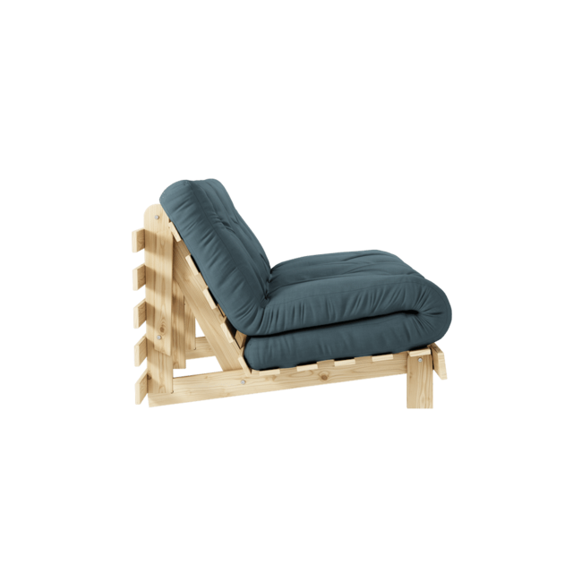 Karup Design Canapé Roots 140 (couchage) brut/bleu pétrole - 123100757140