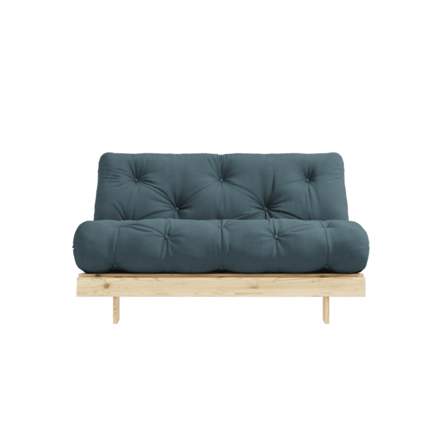 Karup Design Sofá Roots 140 (dormir) crudo/azul petróleo - 123100757140