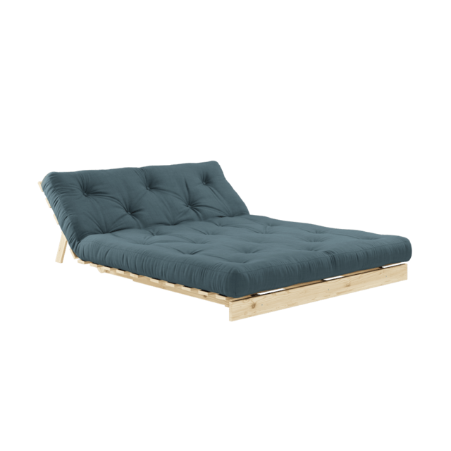 Karup Design Canapé Roots 140 (couchage) brut/bleu pétrole - 123100757140