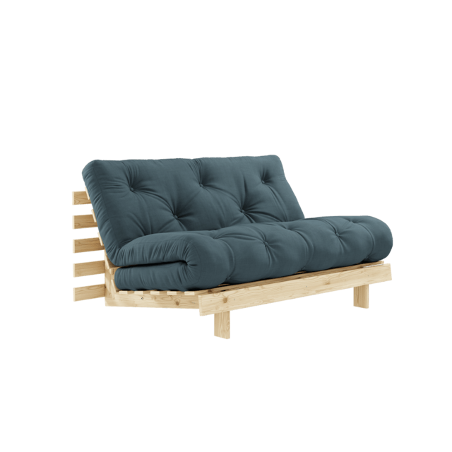 Karup Design Canapé Roots 140 (couchage) brut/bleu pétrole - 123100757140