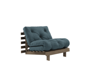 Karup Design Poltroncina Roots 90 (letto) marrone carruba/blu petrolio Karup Design Poltroncina Roots 90 (letto) marrone carruba/blu petrolio