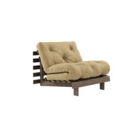 Karup Design Roots 90 (slaap)fauteuil carob brown/wheat beige Karup Design Roots 90 (slaap)fauteuil carob brown/wheat beige