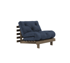 Karup Design Roots 90 (sovende) lænestol johannesbrød brun/marineblå Karup Design Roots 90 (sovende) lænestol johannesbrød brun/marineblå