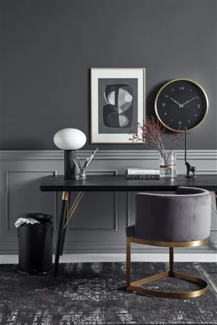 Nordal Mesa de comedor - madera negra