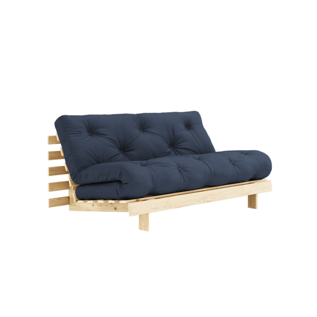 Karup Design Roots 160 (sove) sofa rå/marineblå - 123100737160