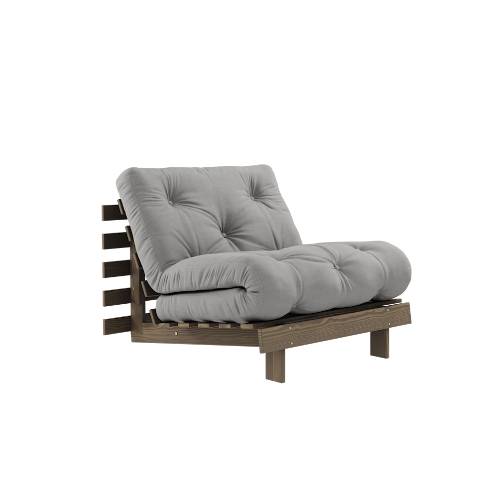 Karup Design Roots 90 (sleeping) armchair carob brown/grey - 123106746090 Karup Design Roots 90 (sleeping) armchair carob brown/grey - 123106746090
