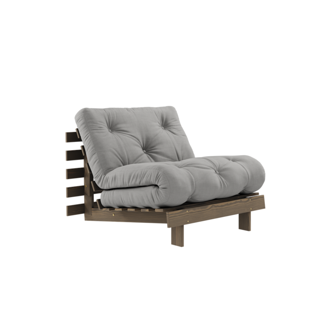 Karup Design Roots 90 (sleeping) armchair carob brown/grey - 123106746090 Karup Design Roots 90 (sleeping) armchair carob brown/grey - 123106746090