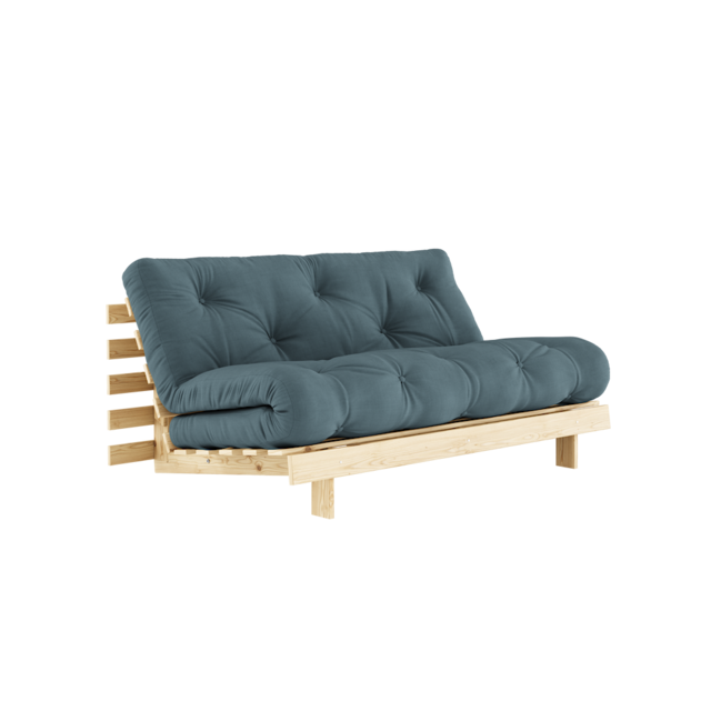 Karup Design Canapé Roots 160 (couchage) brut/bleu pétrole - 123100757160
