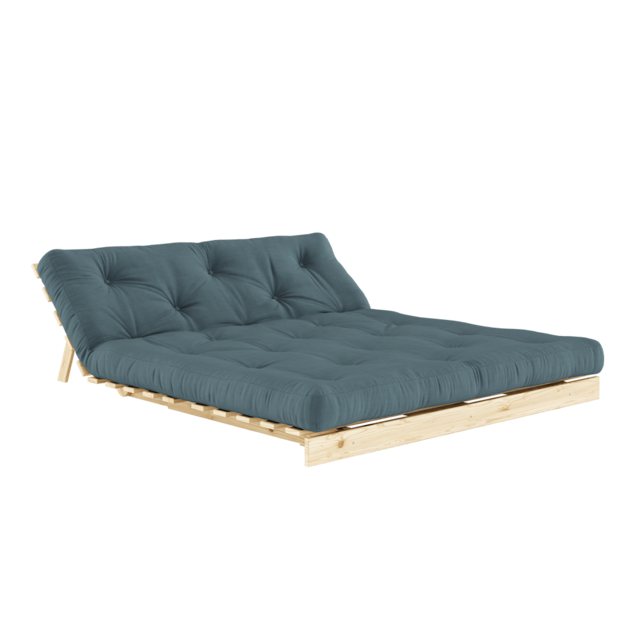 Karup Design Canapé Roots 160 (couchage) brut/bleu pétrole - 123100757160