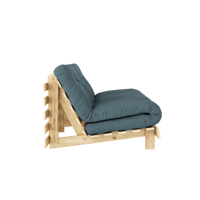 Karup Design Canapé Roots 160 (couchage) brut/bleu pétrole - 123100757160