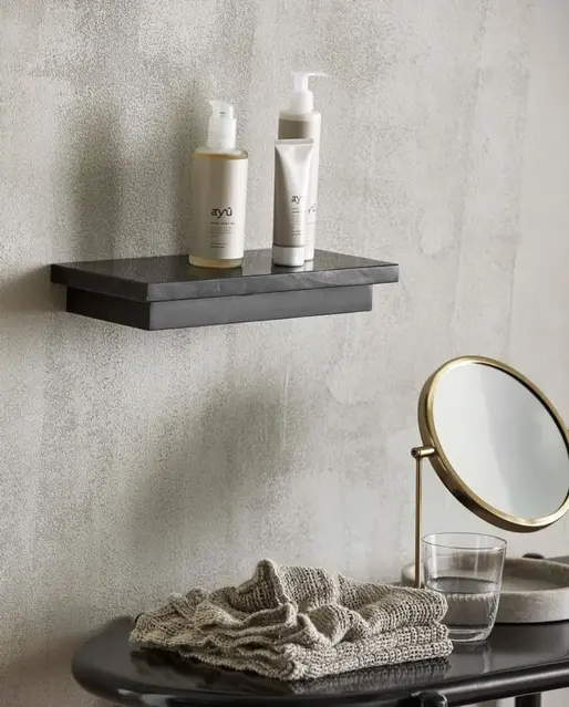 Nordal Pau wandplank zwart - 40940