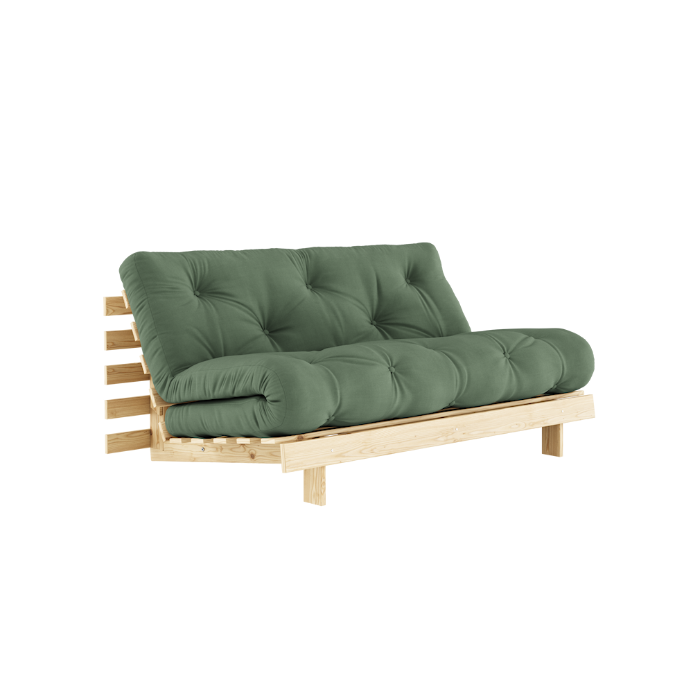 Karup Design Roots 160 (sov) soffa rå/olivgrön - 123100756160 Karup Design Roots 160 (sov) soffa rå/olivgrön - 123100756160