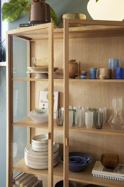 Hubsch Display case wood Hubsch Display case wood