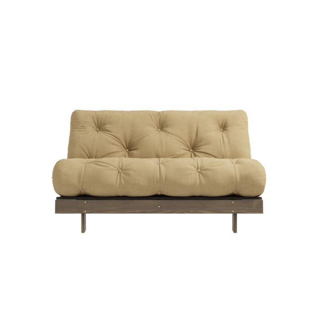 Karup Design Roots 140 (sleeping) sofa carob brown/wheat beige - 123106758140