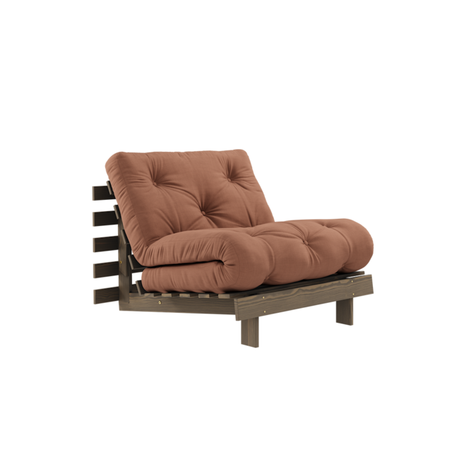 Karup Design Poltroncina Roots 90 (letto) marrone carruba/marrone argilla - 123106759090
