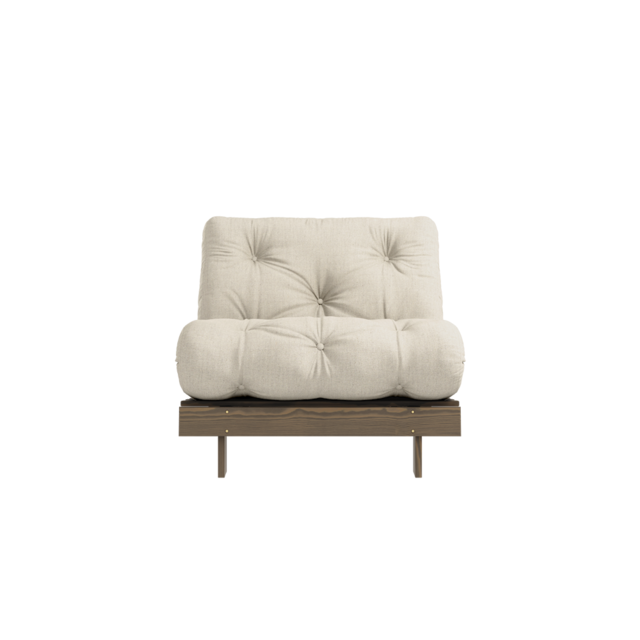 Karup Design Poltroncina Roots 90 (letto) marrone carruba/lino - 123106914090