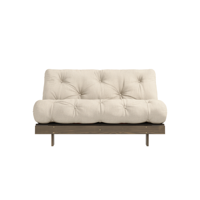 Karup Design Roots 140 (sove) sofa johannesbrød brun/hør - 123106914140