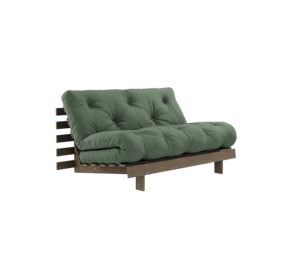 Karup Design Canapé Roots 140 (couchage) marron caroube/vert olive Karup Design Canapé Roots 140 (couchage) marron caroube/vert olive