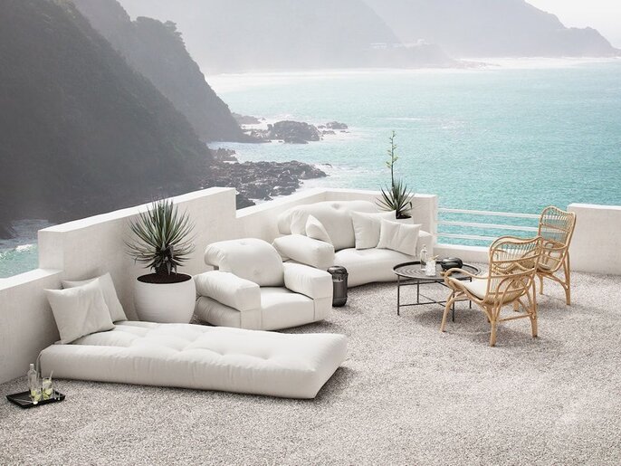 Karup Design Hippo OUT lenestol hvit - 810401401090