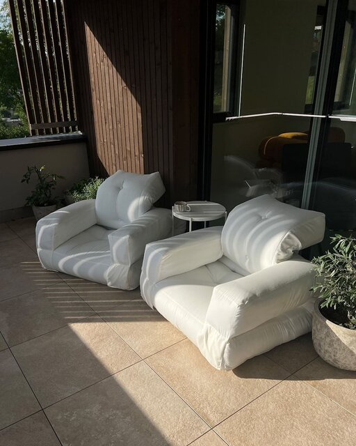 Karup Design Hippo OUT lenestol hvit - 810401401090