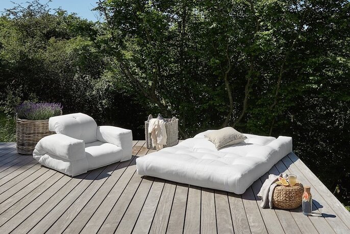 Karup Design Hippo OUT lenestol hvit - 810401401090