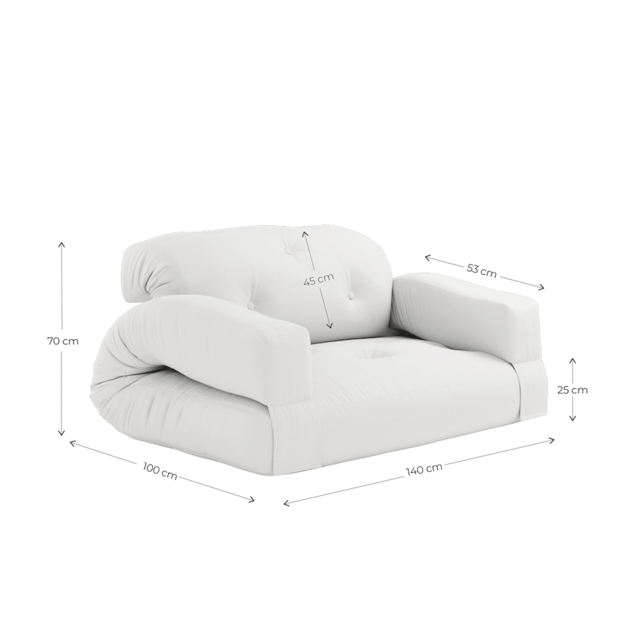 Karup Design Hippo OUT lounge sofa hvid - 810401401140