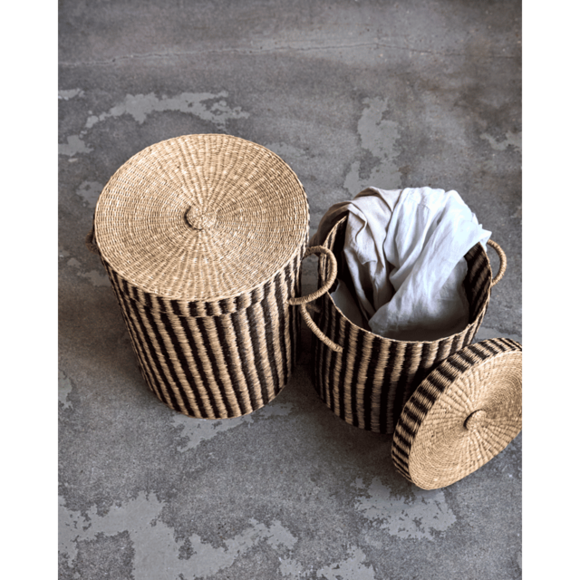 House Doctor Cesti per la biancheria naturale/marrone set da 2 pezzi - 266550280