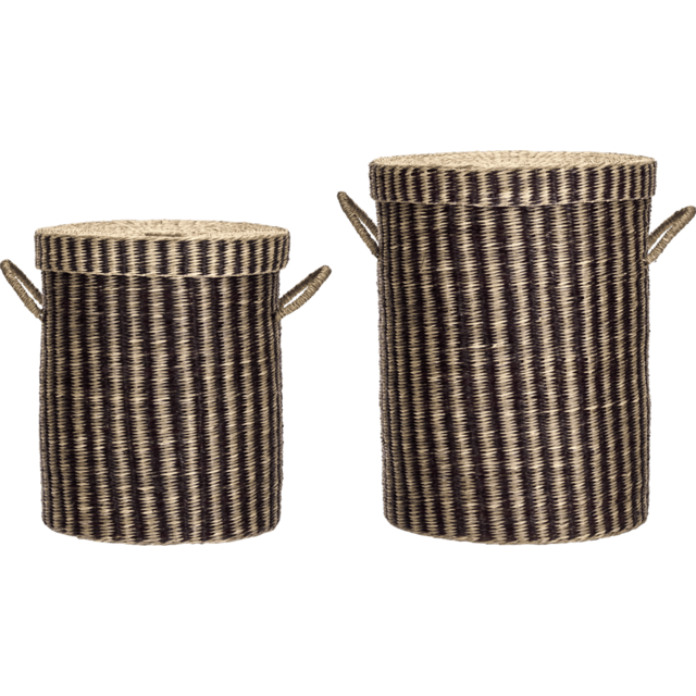 House Doctor Cesti per la biancheria naturale/marrone set da 2 pezzi - 266550280
