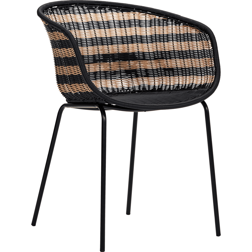 House Doctor Sedia Hapur naturale/nero - 210940311 House Doctor Sedia Hapur naturale/nero - 210940311