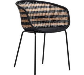 House Doctor Sedia Hapur naturale/nera House Doctor Sedia Hapur naturale/nera