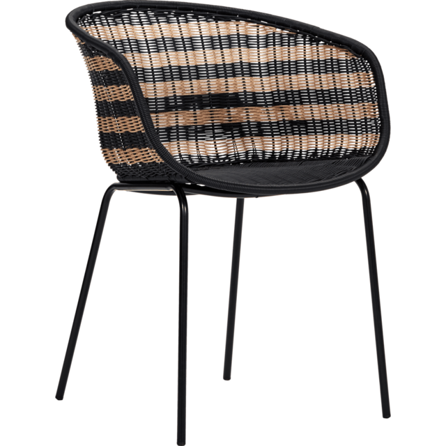 House Doctor Hapur chair natural/black - 210940311