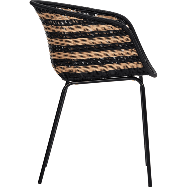 House Doctor Hapur chair natural/black - 210940311