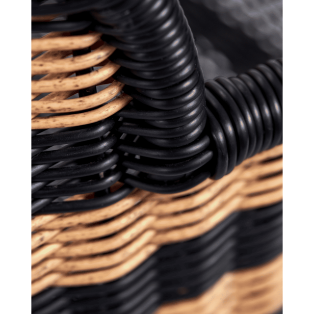 House Doctor Hapur loungestoel naturel/zwart - 210940305 House Doctor Hapur loungestoel naturel/zwart - 210940305