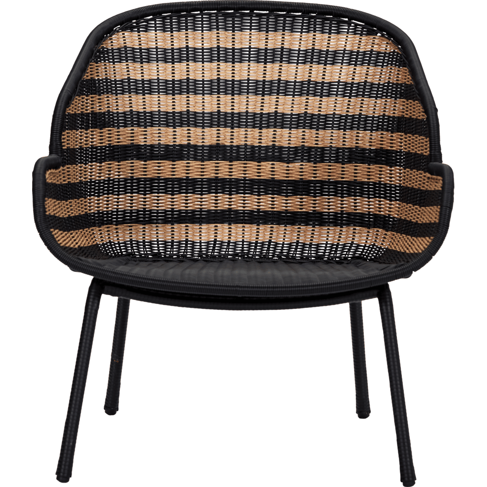 House Doctor Hapur chaise longue naturel/noir - 210940305 House Doctor Hapur chaise longue naturel/noir - 210940305