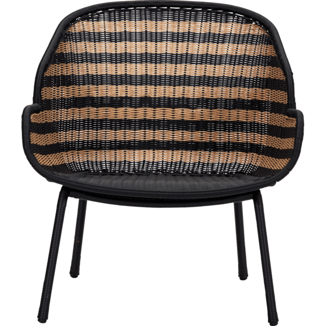 House Doctor Hapur lounge chair natural/black - 210940305 House Doctor Hapur lounge chair natural/black - 210940305