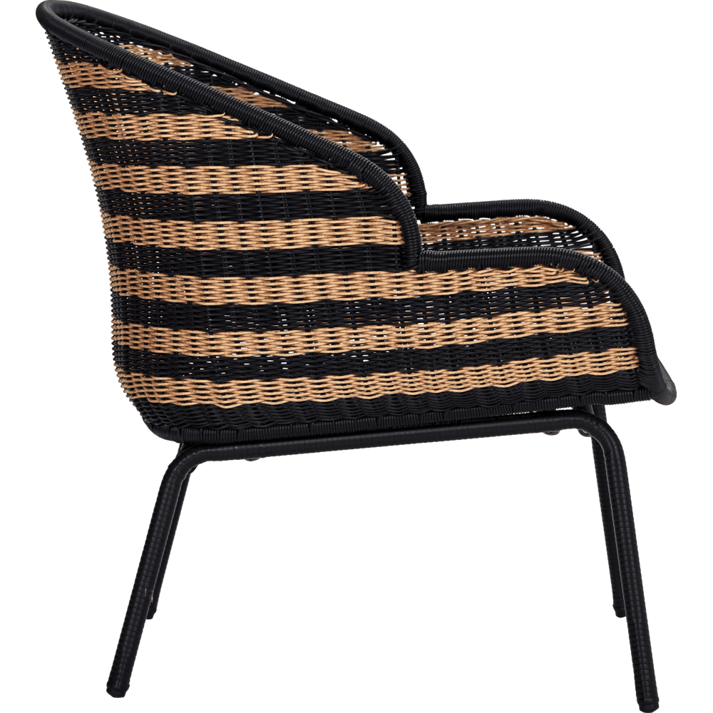 House Doctor Hapur sillón natural/negro - 210940305 House Doctor Hapur sillón natural/negro - 210940305