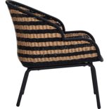 House Doctor Hapur loungestoel naturel/zwart - 210940305 House Doctor Hapur loungestoel naturel/zwart - 210940305