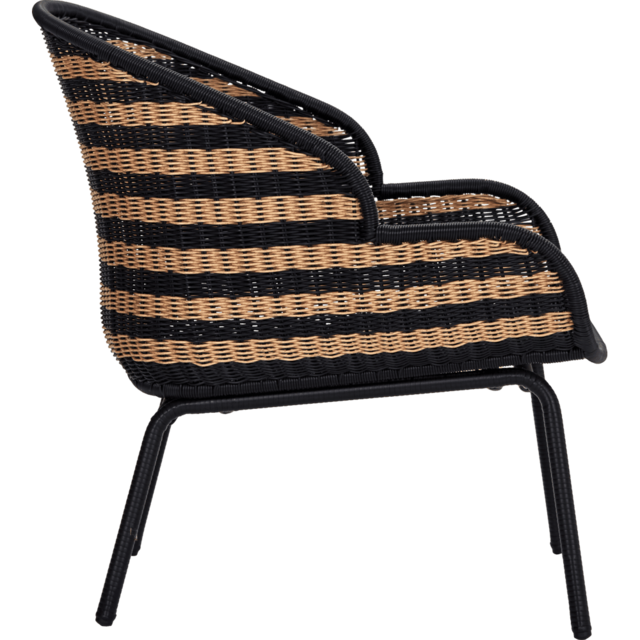 House Doctor Hapur Loungesessel natur/schwarz - 210940305 House Doctor Hapur Loungesessel natur/schwarz - 210940305