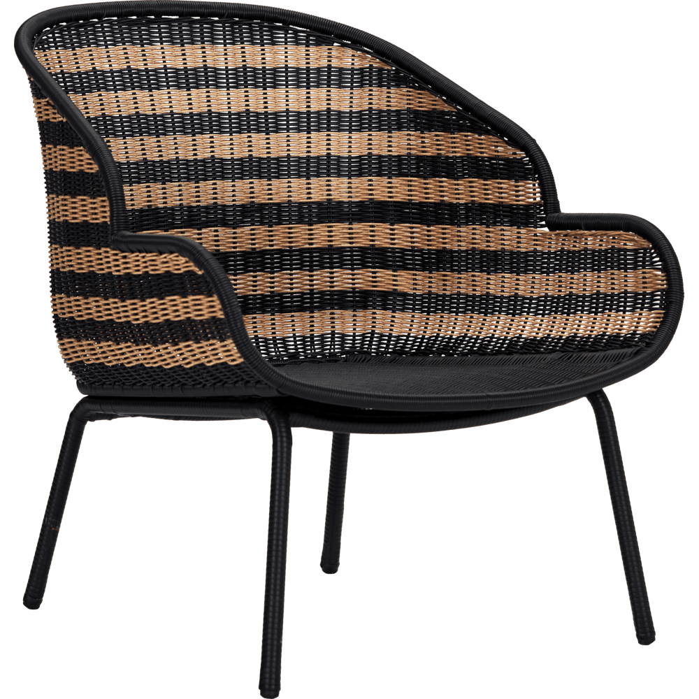 House Doctor Hapur chaise longue naturel/noir - 210940305 House Doctor Hapur chaise longue naturel/noir - 210940305