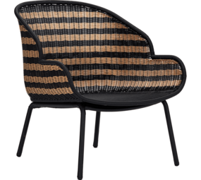 House Doctor Hapur loungestol natur/sort House Doctor Hapur loungestol natur/sort