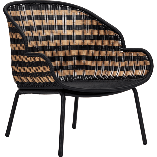 House Doctor Hapur chaise longue naturel/noir - 210940305 House Doctor Hapur chaise longue naturel/noir - 210940305
