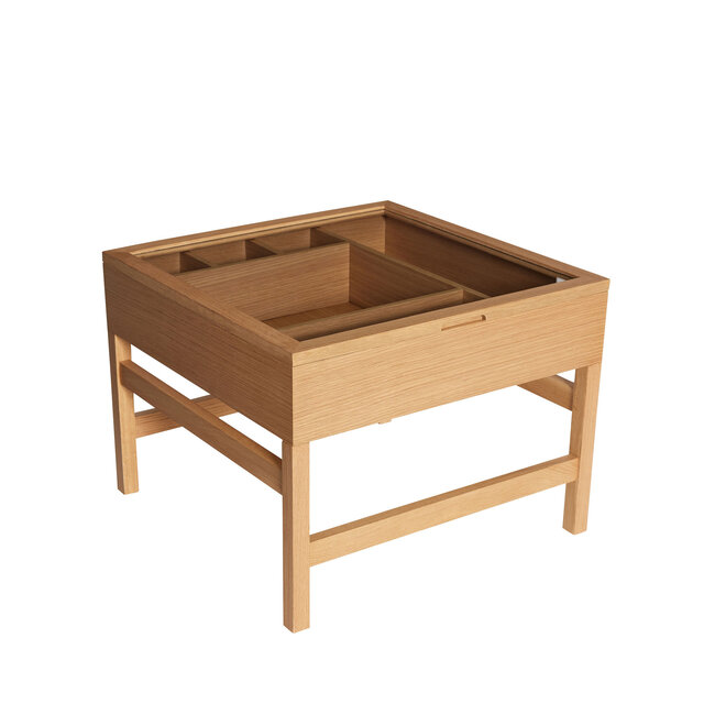 Hubsch Table basse Glitz naturel - 882017