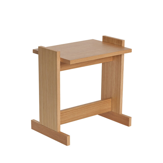 Hubsch Mesa auxiliar Futu natural - 882011